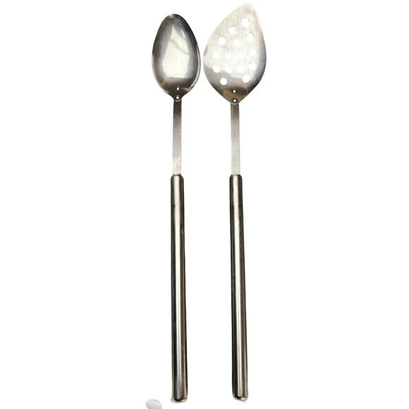 Heavy Metal Spoon Utensil Set Commercial Industrial Unbranded Kitchen Cooking - Picture 1 of 13